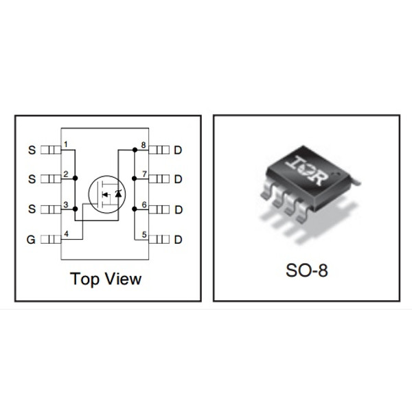 IRF7836PbF N-Channel HEXFET Power MOSFET&nbsp;F7836VDS = 30VID = 17A @ VGS = 10V