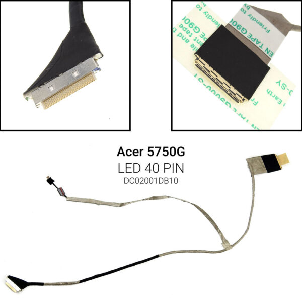 LED 40 PIN 5755 5350 Gateway NV57H  nv55 DC02001DB10 DC020017K10 5350 5750 5750G 5755 