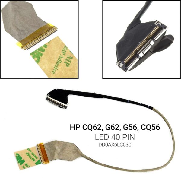  LED 40 PIN34.5 CM HP CQ42 G42 CQ56 G56 CQ62 G62 LCD LVDS CABLE DD0AX6LC000LEDDD0AX6LC030 DD0AX6LC003DD0AX6LC000