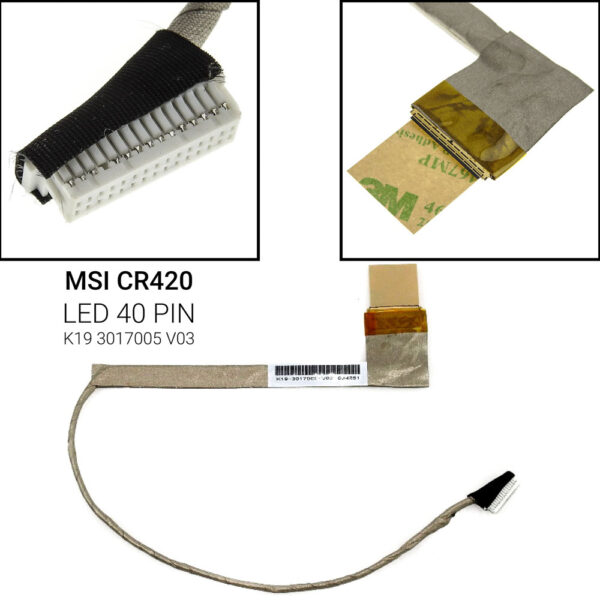 LED 40 PINMSI CR400 CR420 EX400 EX460 EX465X CX420 ms145XK19 3017001 V03 K19 3017005 V03