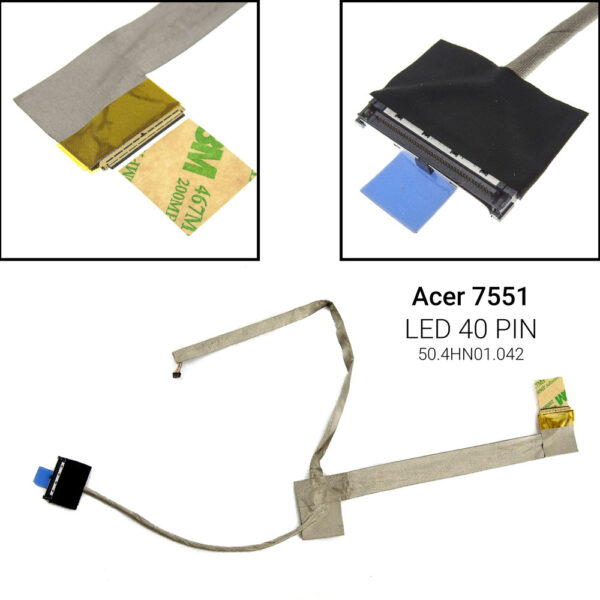 LED 40 PIN&nbsp;7552 7741&nbsp;ACER 7551 7551G 7552 7552G7741ZG 7741G 7741 7741Z 7551 7552 7552G 7741 775250.4HN01.042
