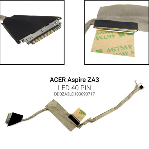 LED 40 PIN&nbsp;AO751H&nbsp;Aspire One 751H ZA3 AO751HDD0ZA3LC100090717