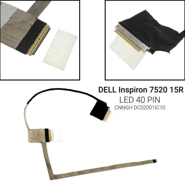 LED 40 PIN&nbsp;INSPIRON 5520 5525 7520 R4WW715R-5520 15R-7520CNNGH DC02001IC105520 5525&nbsp;DC02001IC10CN-0CNNGH