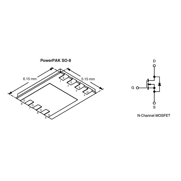 Si7686DPN-Channel 30-V (D-S) MOSFETVDS = 30VID = 35A @ VGS = 10V
