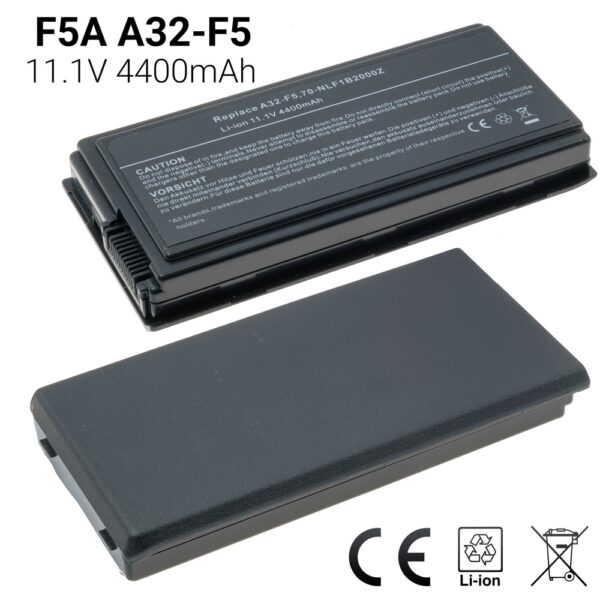 &nbsp;11.1V 4400mAh&nbsp;Μπαταρία Asus F5A F5N F5RL F5Ri F5SL F5Sr F5V X50V X50C X50M X59SL X59 A32-F5