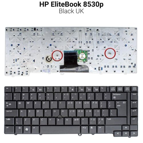 &nbsp;HP EliteBook 8530p 8530w&nbsp;US Black Keyboard8530P 8530W P/N:495042-001 499322-001 NSK-H4L01 9J.N8282.L01