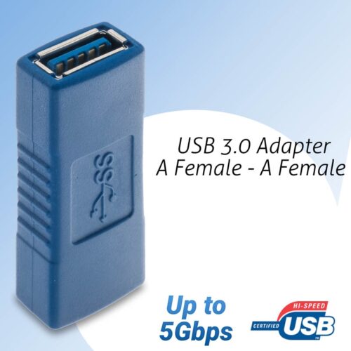 Αντάπτορας Προέκτασης USB 3.0Χαρακτηριστικά:Εξωτερικό υλικό: PVCΒύσμα 1: USB 3.0 A FemaleΒύσμα 2: USB 3.0 A FemaleDOA 14 Ημερών