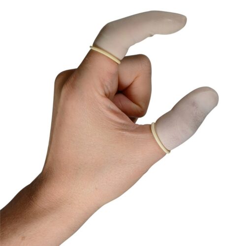 Γάντι εργασίας δαχτύλου από Latex.Εφαρμόζεται κυρίως μετά τον τραυματισμό για αποφυγή μολύνσεων.DOA 14 Ημερών