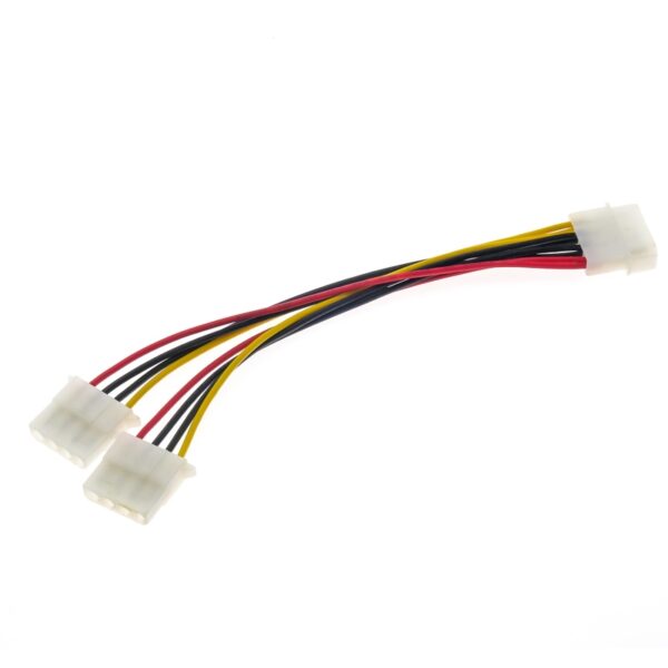 Διανομέας ισχύος Molex 5.25" αρσενικό σε δίδυμο 5.25" θηλυκό για την προσθήκη πρόσθετου συνδέσμου τροφοδοσίας.Μήκος:20cmDOA 14 Ημερών