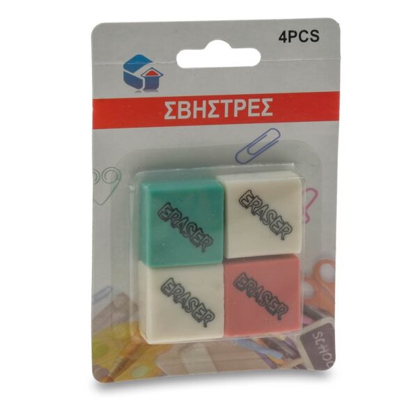 Σετ τεσσάρων τεμαχίων από γόμες κατάλληλες για το γραφείο αλλά και για καθαρισμό επαφών πλακετών PCB.DOA 14 Ημερών