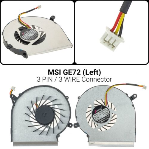 3 PINGE62 GL62 GL72 PE60 PE70 CPU Cooling Fan PAAD06015SL N303
