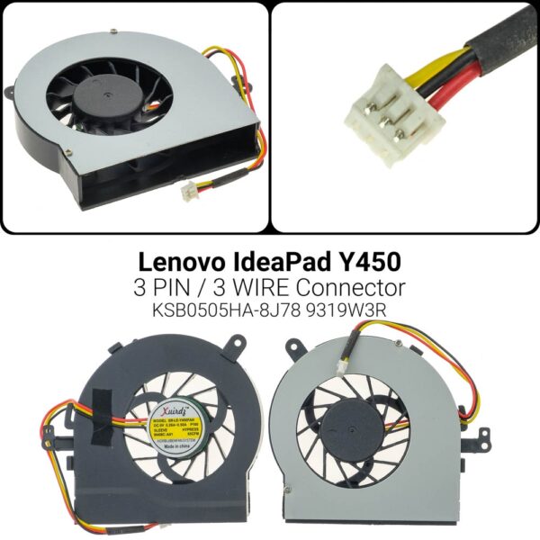 3 PINY450A CPU Cooling Fan KSB0505HA-8J78 9319W3R