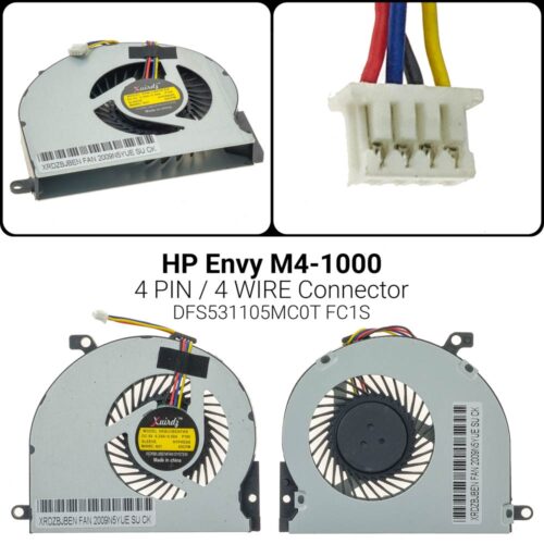 4 PINM4-1015DX M4-1115DX CPU COOLING FAN DFS531105MC0T FC1S