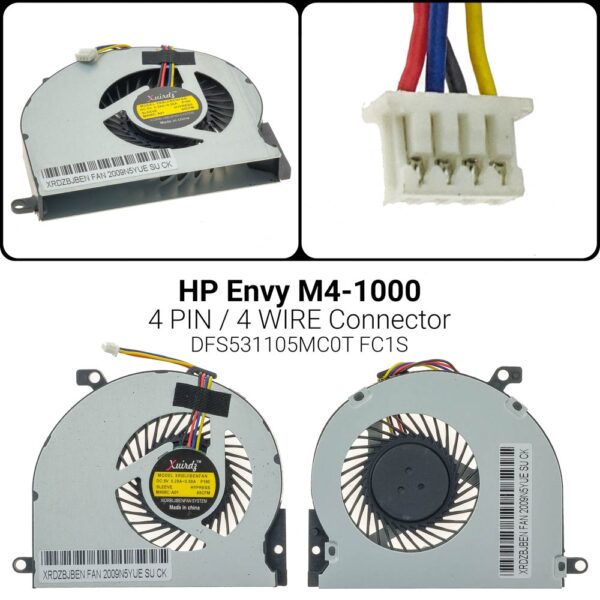 4 PINM4-1015DX M4-1115DX CPU COOLING FAN DFS531105MC0T FC1S