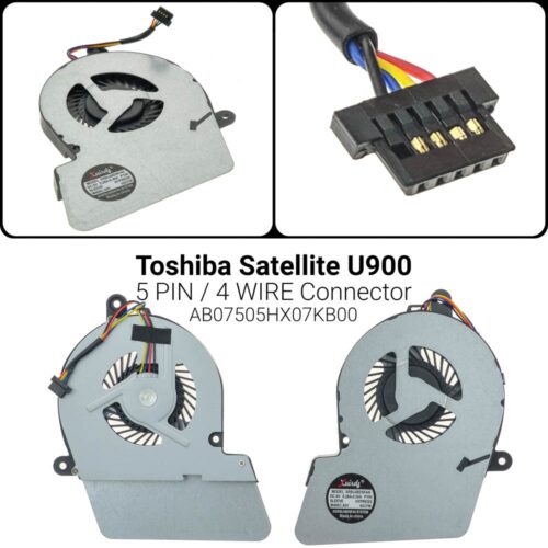 4-pin3-wireΣυμβατότητα με:Toshiba Satellite U900 U940 U945AB07505HX07KB0