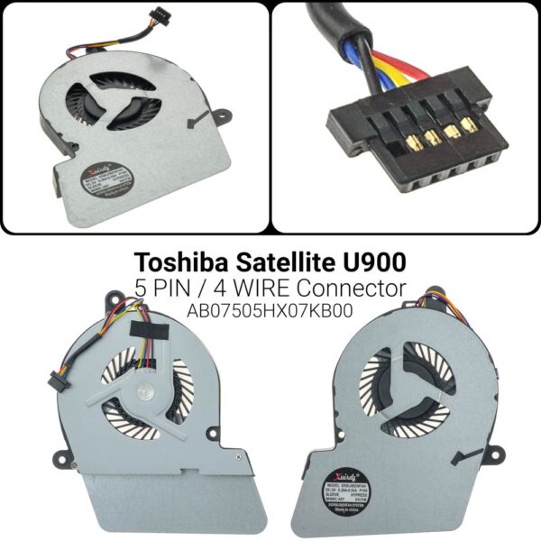 4-pin3-wireΣυμβατότητα με:Toshiba Satellite U900 U940 U945AB07505HX07KB0
