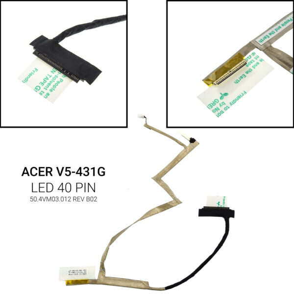 LED 40 PINV5-431G V5-471G V5-531G V5-571G50.4VM03.012 REV B02