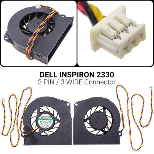 3 PIN3 WIREΑνεμιστήρας Dell Inspiron 2330 2330 Optiplex 9010 9020 FB7H 06X58Y 6X58YP/N: MF60140V1-C010-G99