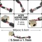 6.6cm 4-pins 4-wiresacer aspire one 522-c5dkk 522-c5ckk