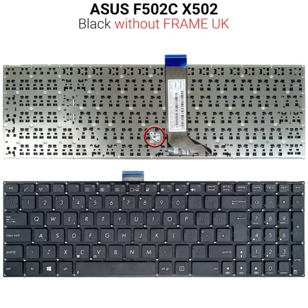 Πληκτρολόγιο ASUS F502C X502 NO FRAME UK