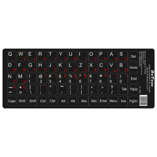 letters for keyboard detech
