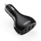 3 Port PD Car Charger with 1x USB-C and 2x USB-A