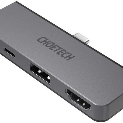 4 in 1 USB-C hub to USB-C PD, USB-A, HDMI and 3.5mm audio jack