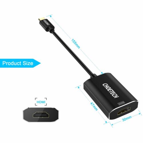 Aluminum USB Type-C to 4K HDMI 2.0 Adapter
