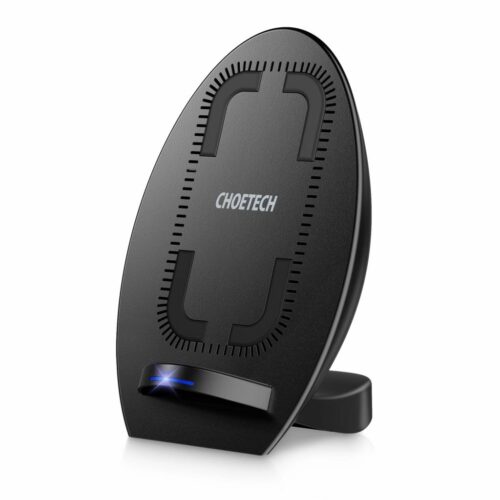 Choetech - Wireless Qi charging stand for smartphones - 10W - Fast Charge Technology - Built-in ventilation - Black