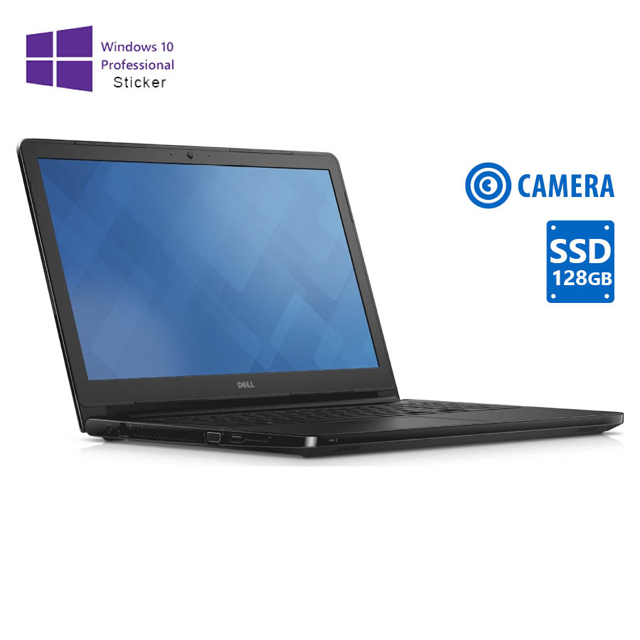 Dell Vostro 3558 i3-5005U/15.6"/4GB/128GB SSD/DVD/Camera/10P Grade A Refurbished Laptop
