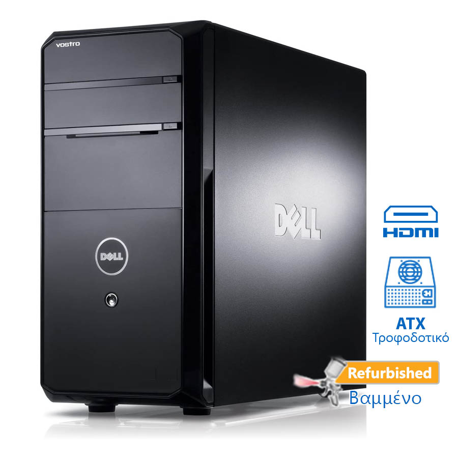 Dell Vostro 430 Tower i5-750/4GB DDR3/320GB/Κάρτα Γραφικών1GB/DVD/7P Grade A+ Refurbished PC