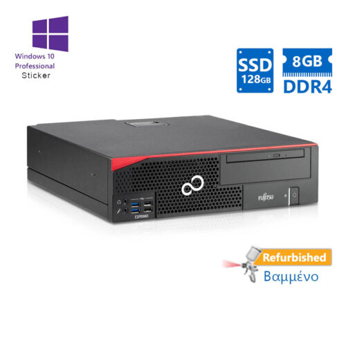 Fujitsu D756 SFF G4400/8GB DDR4/128GB SSD M.2/DVD/10P Grade A+ Refurbished PC