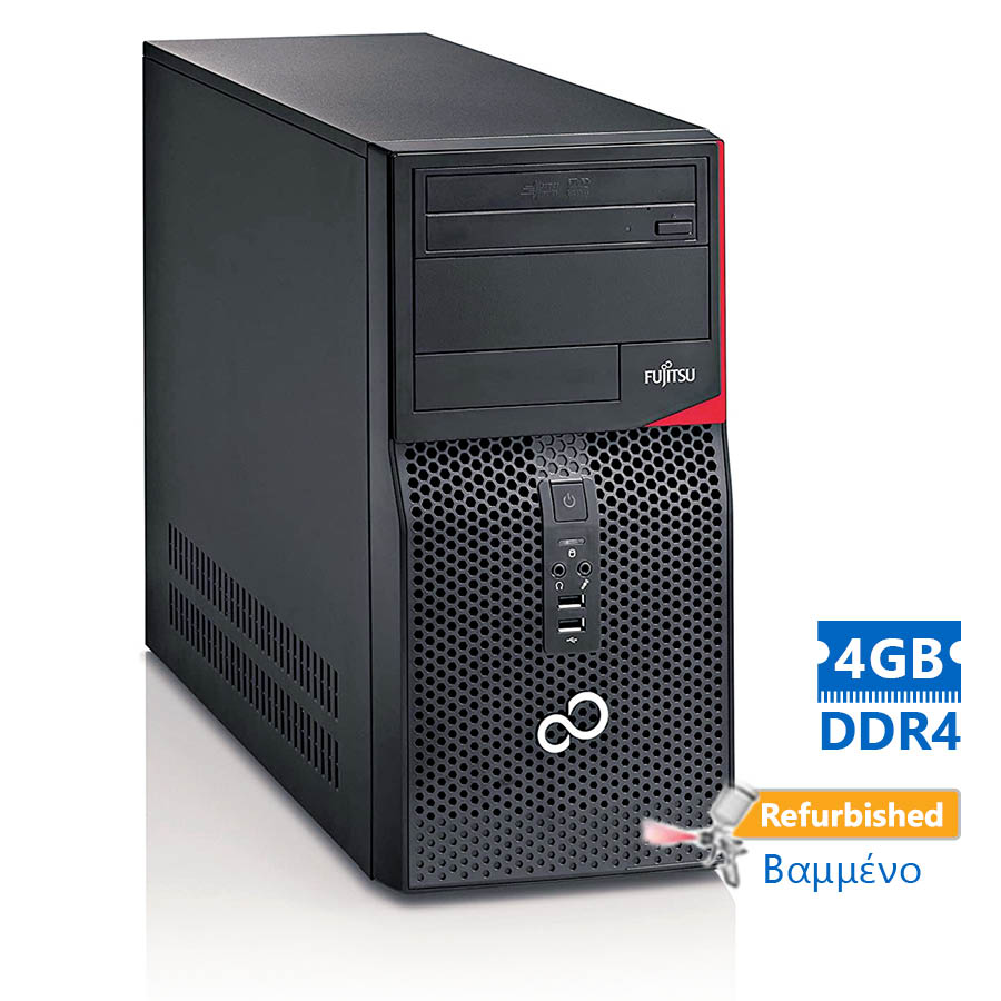 Fujitsu P556 Tower G4400/4GB DDR4/500GB /DVD Grade A+ Refurbished PC