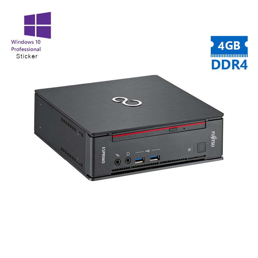 Fujitsu Q956 USFF G4400T/4GB DDR4/500GB/DVD/10P Grade A Refurbished PC
