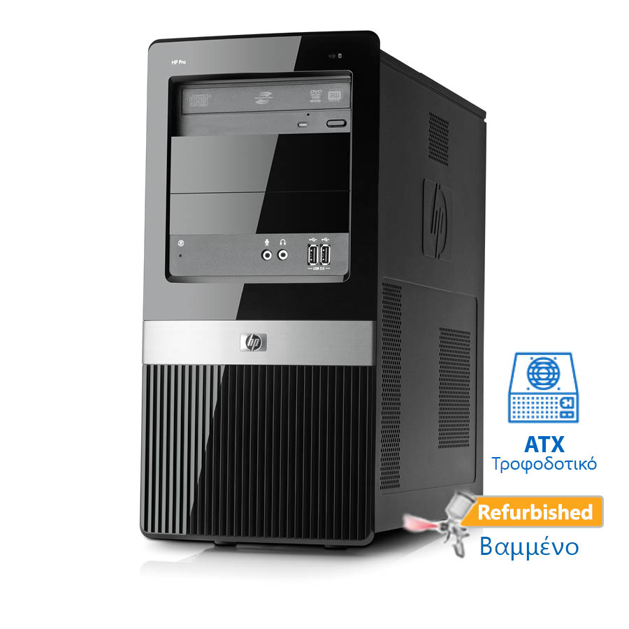 HP Pro 3120 Tower C2D-E7500/4GB DDR3/250GB/DVD Grade A+ Refurbished PC