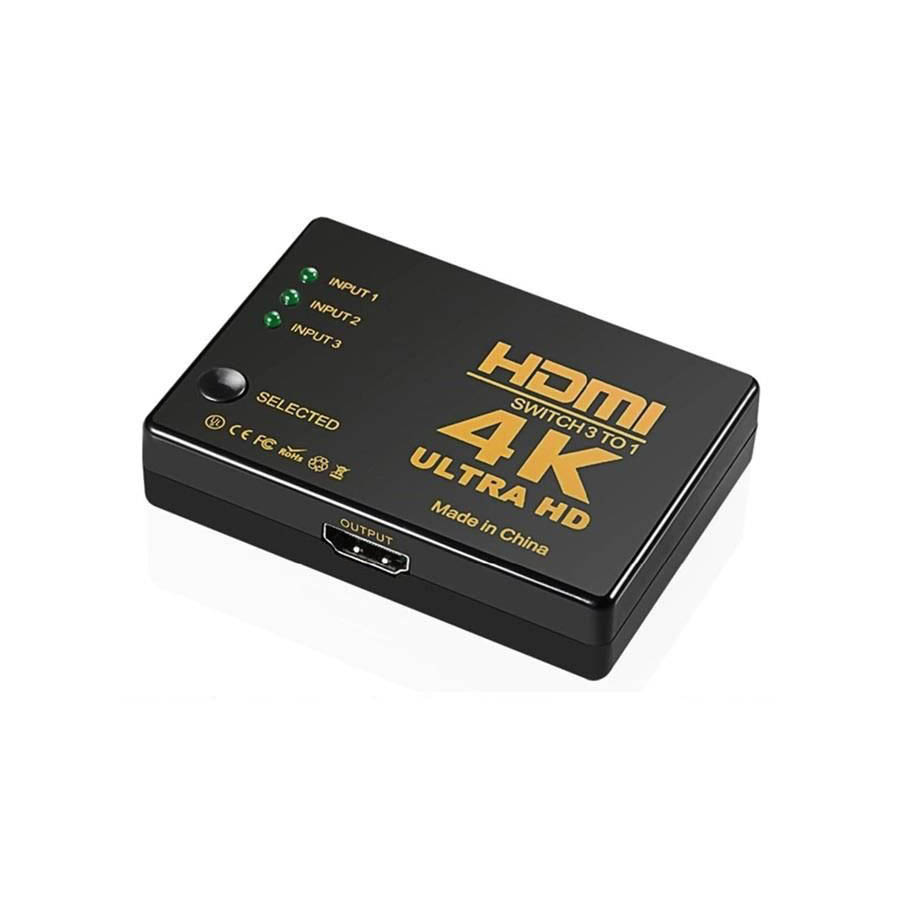 Hdmi Switch 3 In 1 Out 4K Ultra HD