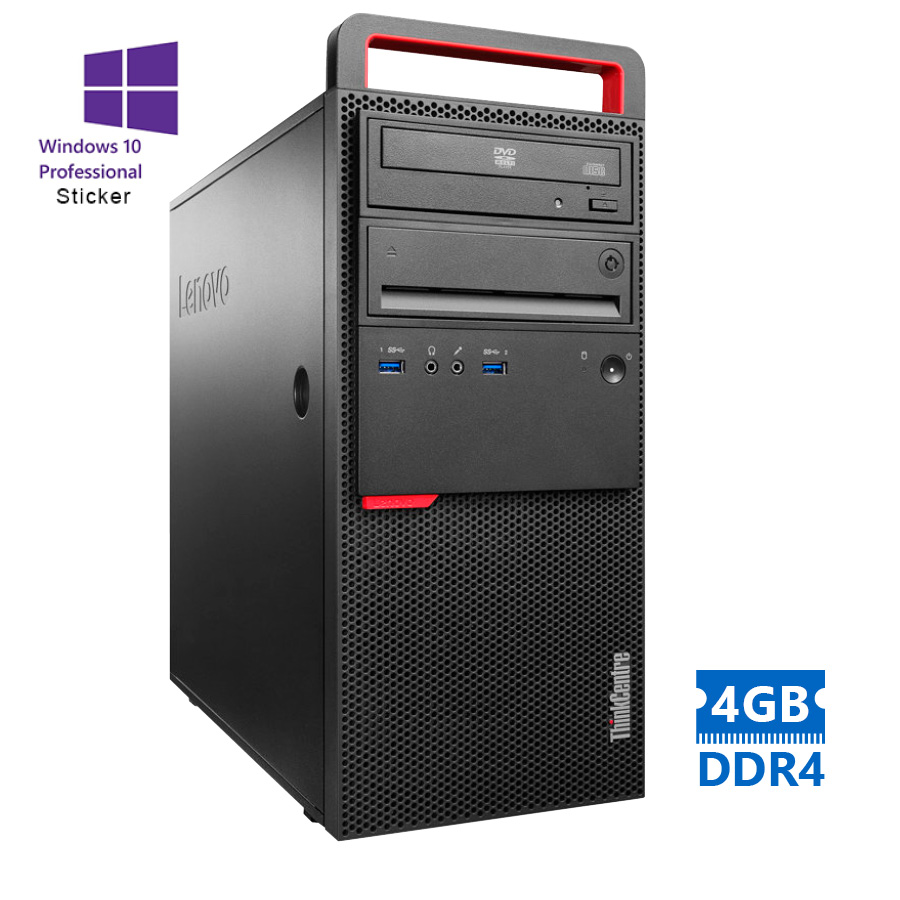 Lenovo M800 Tower G3900/4GB DDR4/500GB/DVD/10P Grade A Refurbished PC