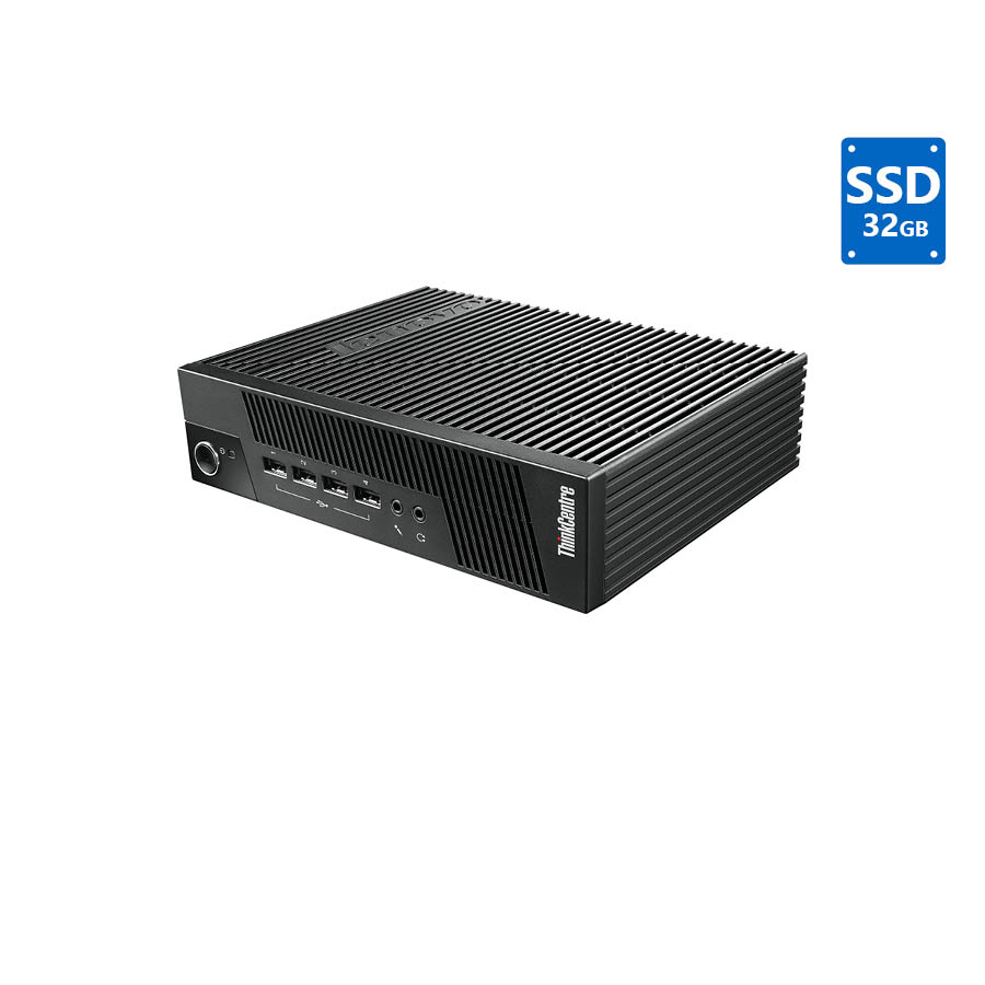 Lenovo Thin Client M32 Tiny Celeron 807/4GB DDR3/32GB SSD/No ODD Grade A Refurbished PC