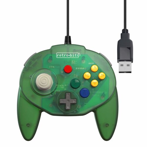 Nintendo 64 Tribute Controller with USB connection - Green