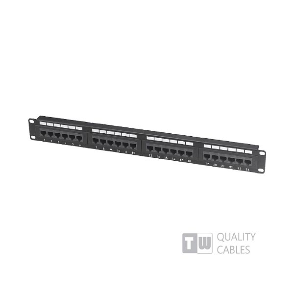 Patch Panel 24 Port Cat6 για RACK 19 PNL-PATCH-24P/C6/UTP-WL