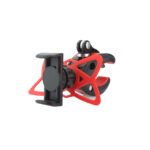 Phone holder for bicycle - up to 80mm - red