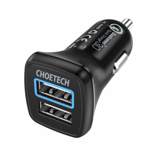 Quick Charge 3.0 Car Charger - 2x USB-A - 30W - 2.4A - Black