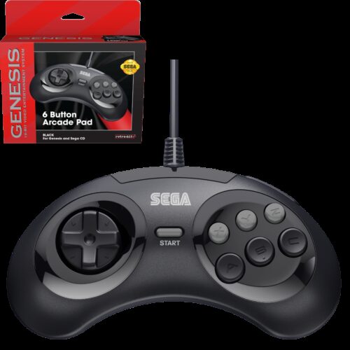SEGA Genesis 6-button Arcade pad controller - USB