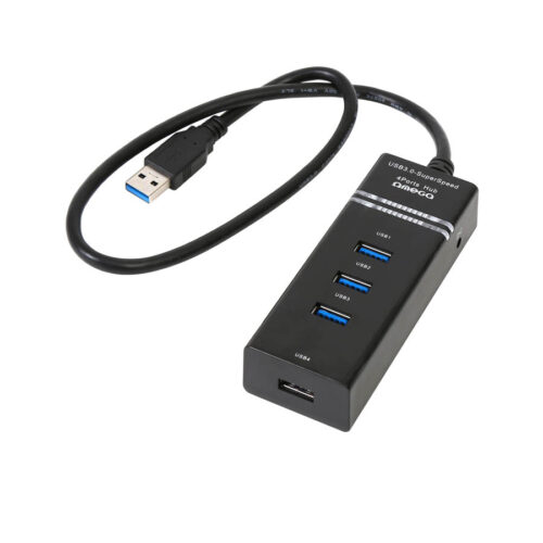 USB 3.0 HUB 4-Port Black Omega OUH34B