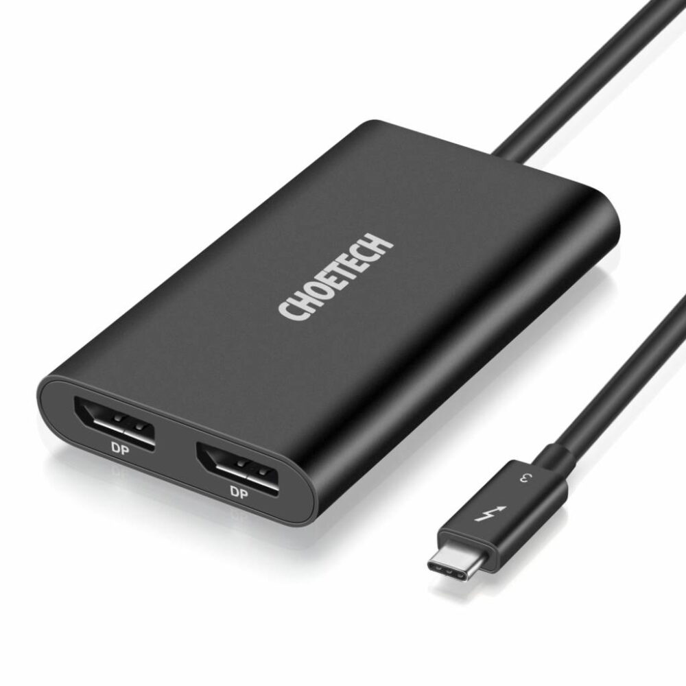 USB-C Thunderbolt ™ 3 to 2x 4K Display Port Adapter