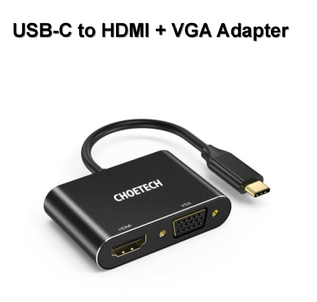 USB-C to HDMI and VGA adapter - 4K @ 60Hz