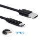 USB to USB-C charging and data cable - 3A - 1 meter - black