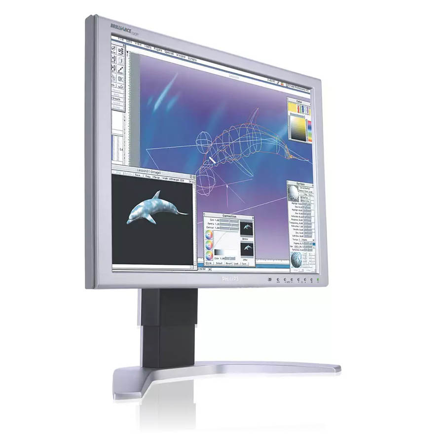 Used Monitor 190P TFT/Philips/19"/1280x1024/Silver/2xDVI-I