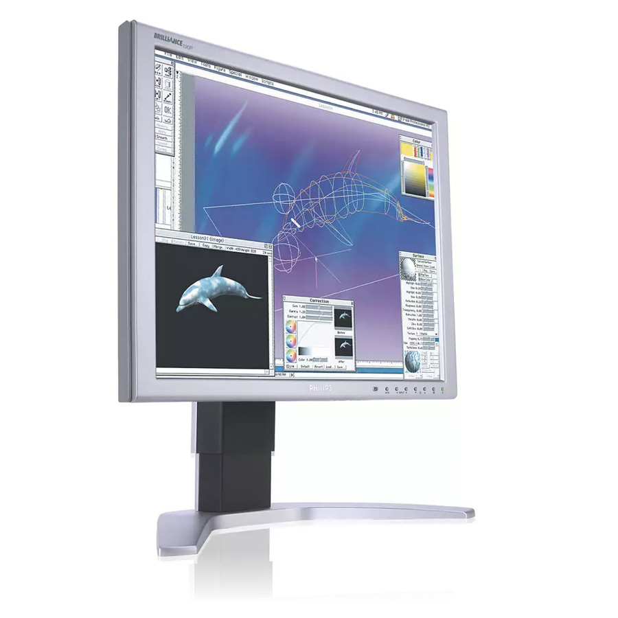 Used Monitor 190P TFT/Philips/19"/1280x1024/Silver/Black/Grade B/2xDVI-I