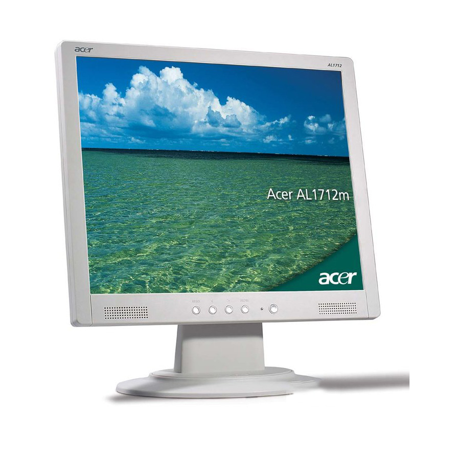 Used Monitor AL1712 TFT/Acer/17"/1280 x 1024/White/Grade B/VGA